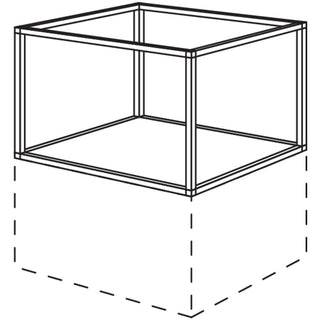 nobilia estantería inferior Smartcube URSC60-43 60 cm - Negro | 010 / Verde caña | 038
