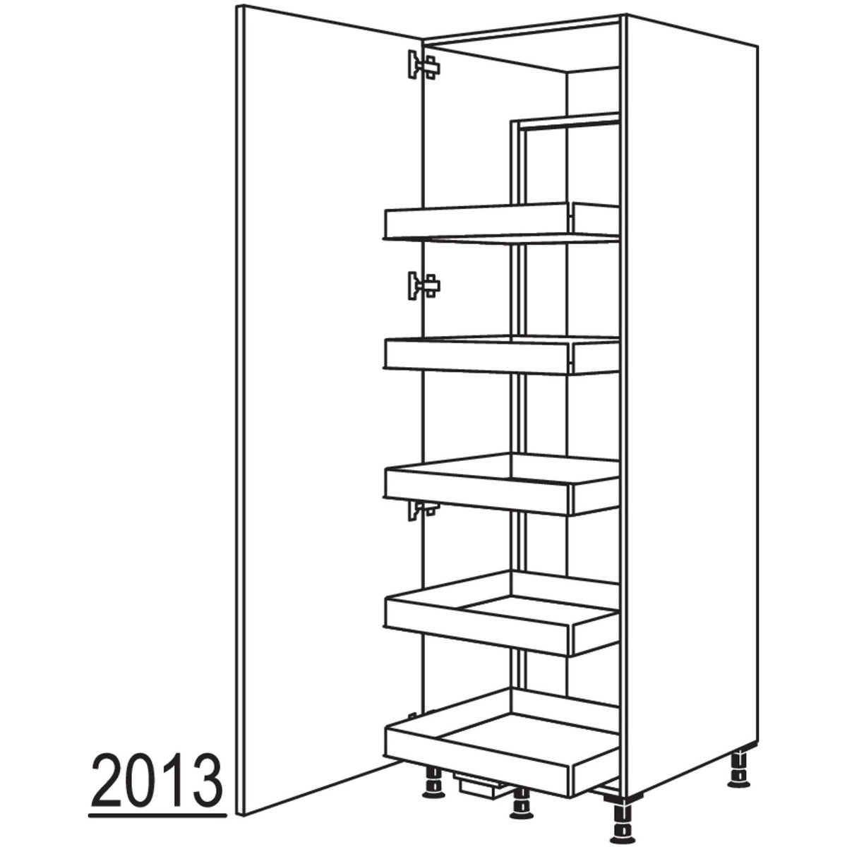 nobilia Vorratsschrank Cargo HCF60-1 24069