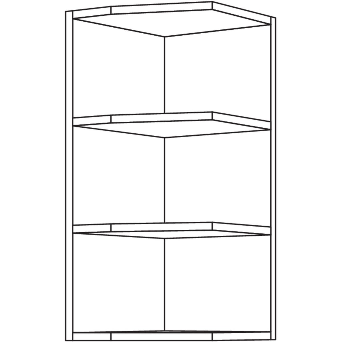Nobilia Wand-Abschlussregal WRA32-2 41722