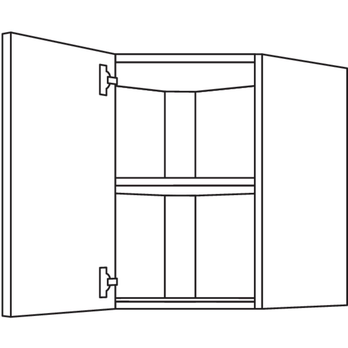 Nobilia Wand-Eckschrank- diagonal WED65-58 26063
