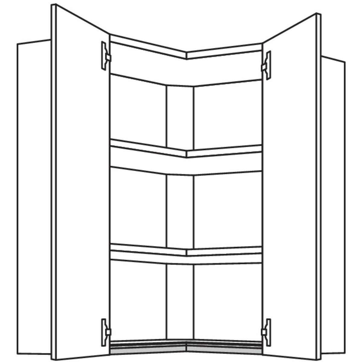Nobilia Wand-Eckschrank NWE65-2 65165