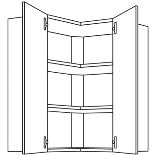 nobilia Wand-Eckschrank WE80-2 80 cm - Look | 099