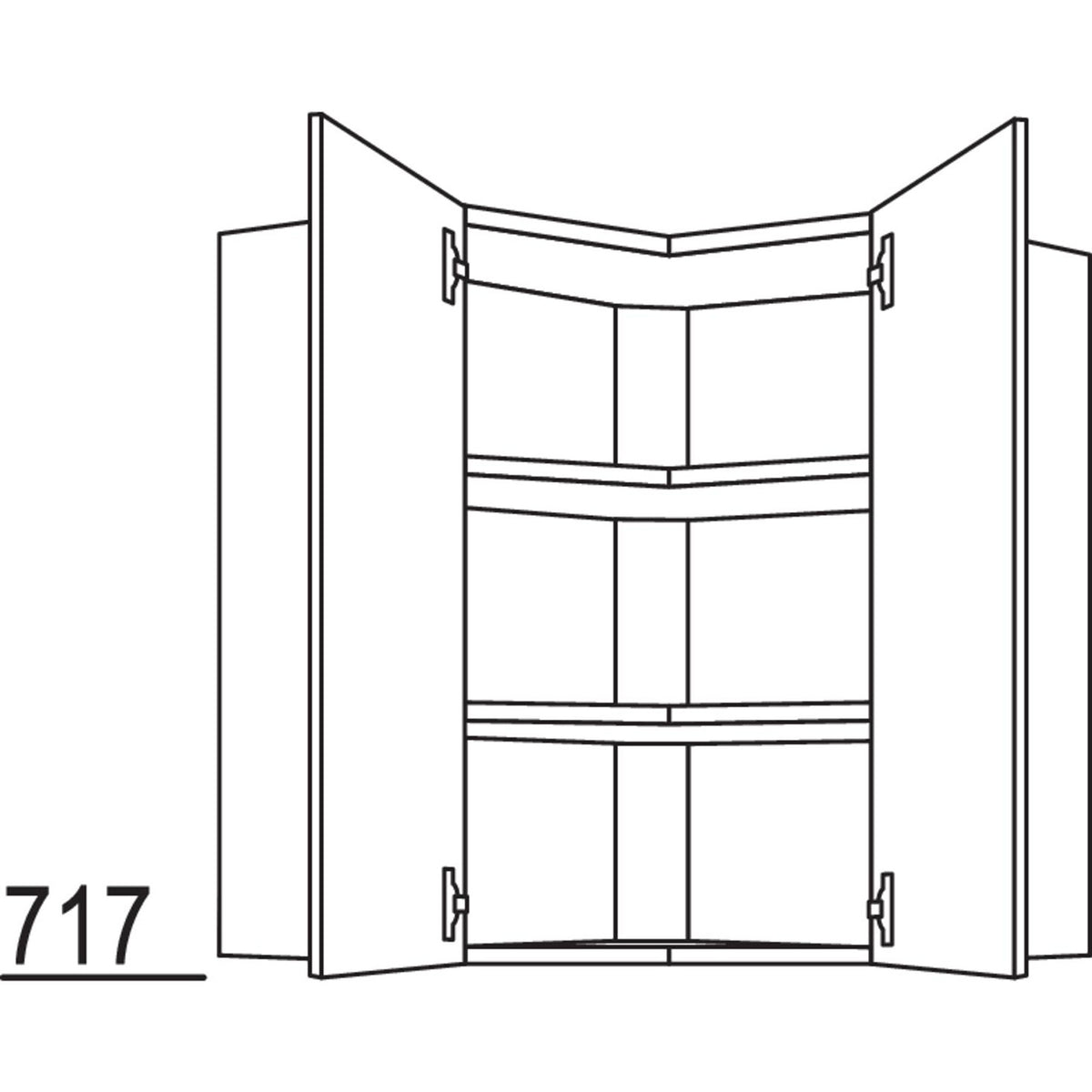 nobilia Wand-Eckschrank WE65-1 32165
