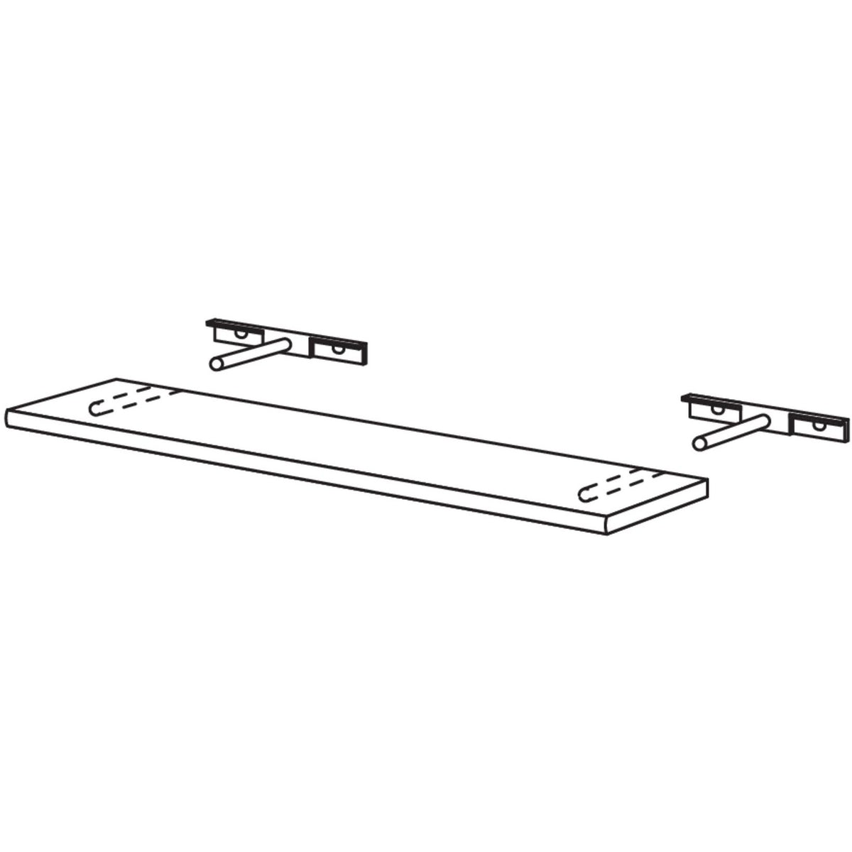 Nobilia Wand-Steckbord- 16 mm stark WB1665 16016
