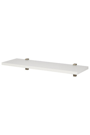 Wandboard 60cm 80cm 90cm 100cm Alpin-weiß mit Wandhalterung Wandregal Bücherregal Wohnzimmer Küche Bad