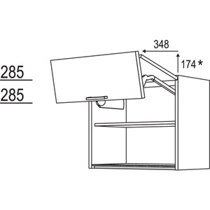 Nobilia Wandschrank Falt-Lifttuer NWFL60-58 65346