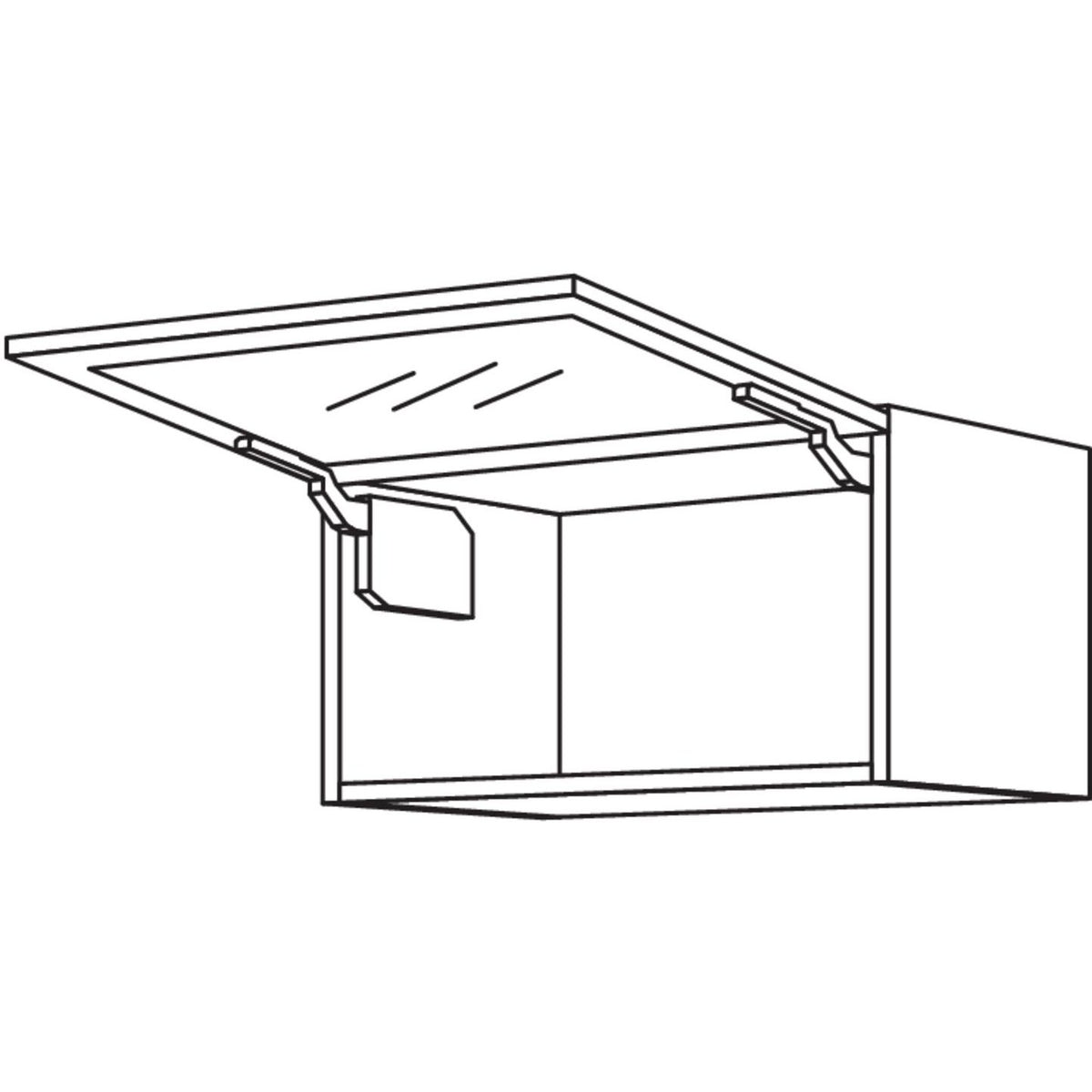 Nobilia Wandschrank Glasrahmenklappe NWKG60-36 63326