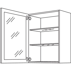 Nobilia Wandschrank Glasrahmentuer WG45-3 51104