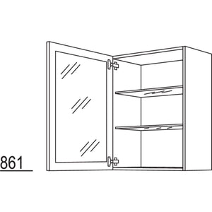 Nobilia Wandschrank Glasrahmentuer WG60-3 51106
