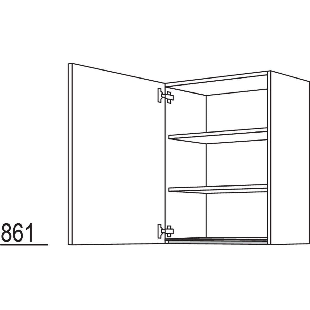 Nobilia Wandschrank NW60-3 68006