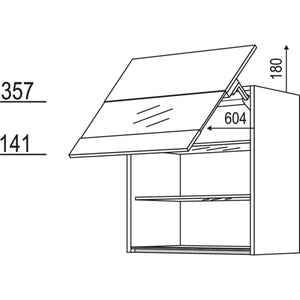Nobilia Wandschrank Schwingklappe NWKSGL60-1 64406
