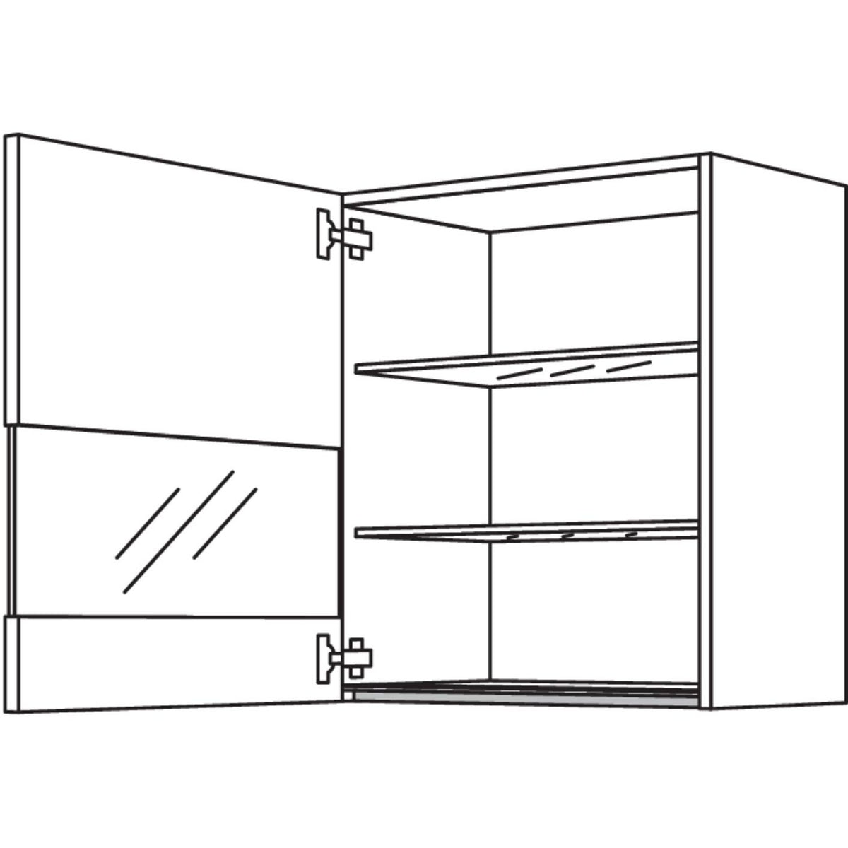 Nobilia Wandschrank Segmentglastuer NWGS50-2 66435
