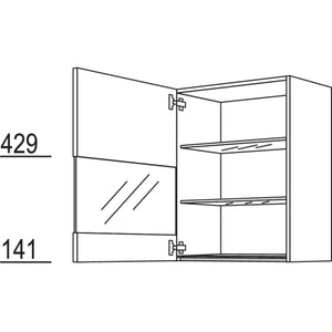 Nobilia Wandschrank Segmentglastuer NWGS60-3 68433