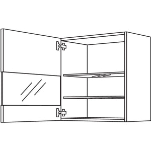 Nobilia Wandschrank Segmentglastuer WGLS60-1 31436