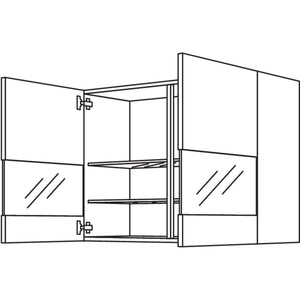 Nobilia Wandschrank Segmentglastuer WGLS90-2 41440
