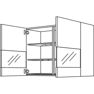 Nobilia Wandschrank Segmentglastueren NWGS100-2 66441