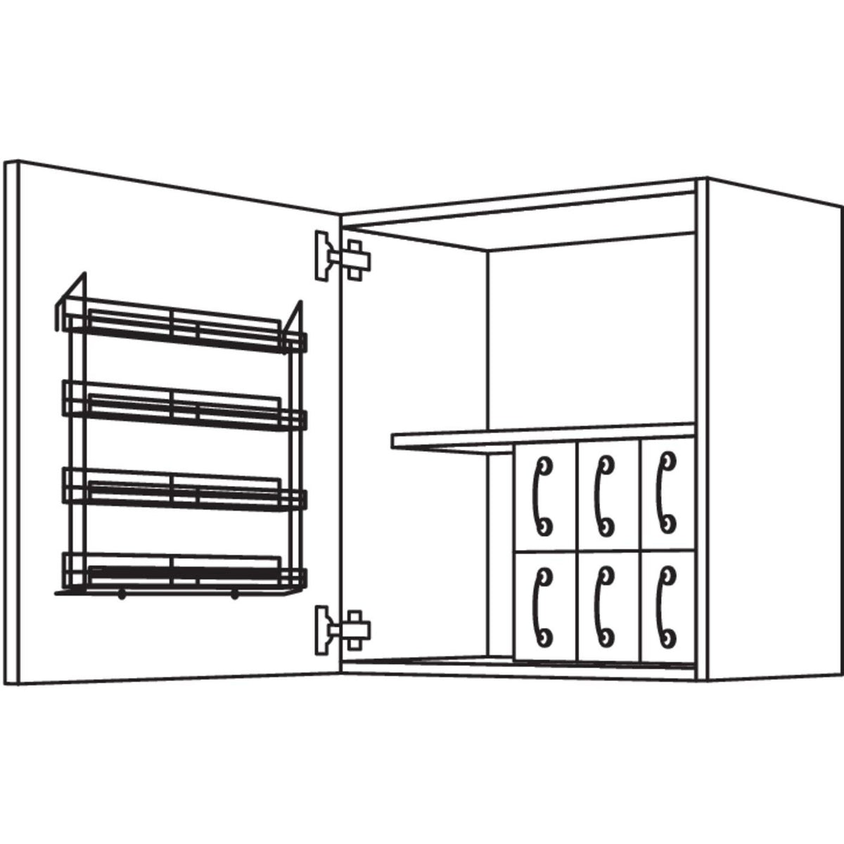 Nobilia Wandschrank WSG45-1 32041