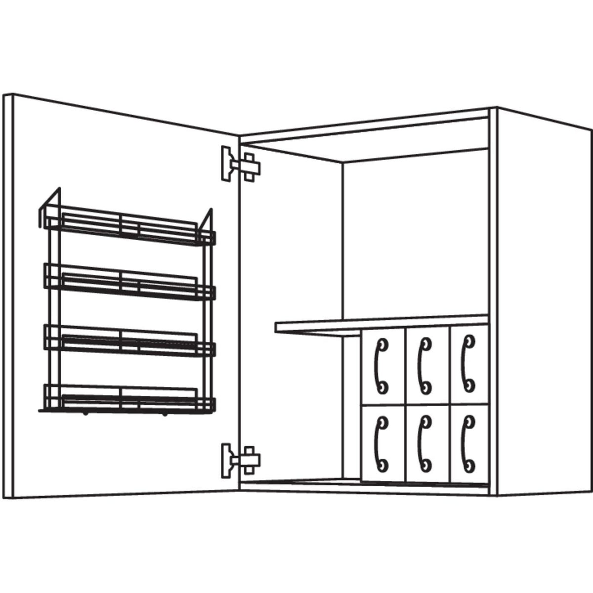 Nobilia Wandschrank WSG60-2 42026