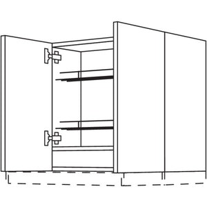 Nobilia Wandschrank fuer Flachschirm-Dunsthauben W2DAF60-58 57830