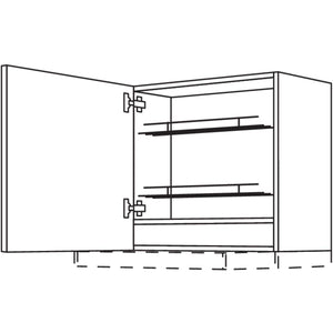 Nobilia Wandschrank fuer Flachschirm-Dunsthauben WDAF60-58 57829