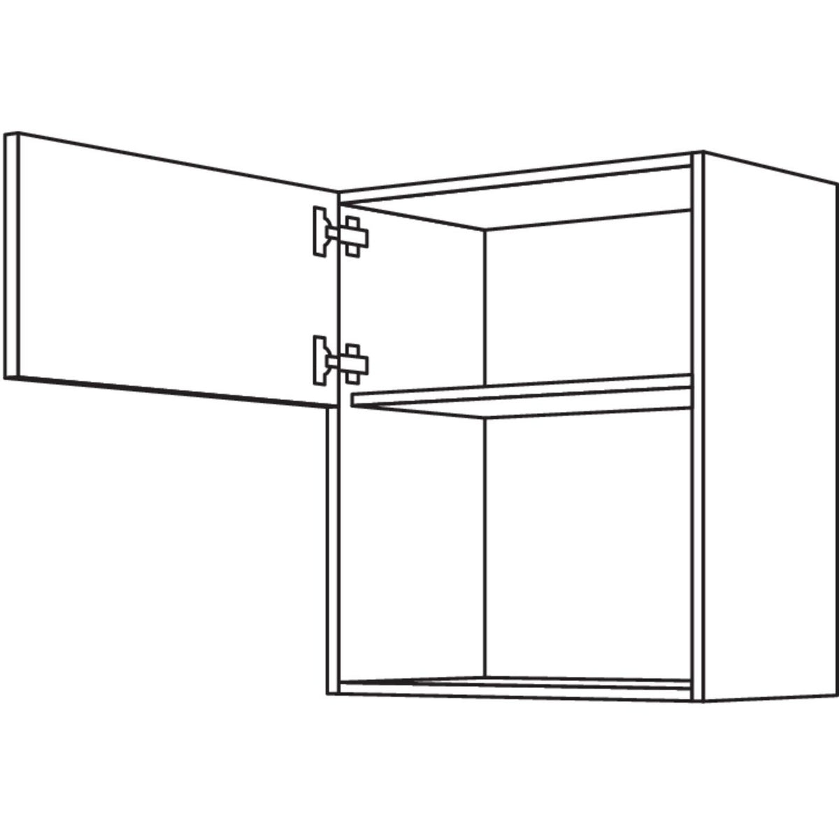 Nobilia Wandschrank fuer Mikrowellengeraet NWM50-2 66567