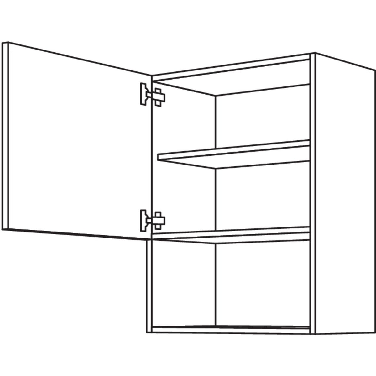Nobilia Wandschrank fuer Mikrowellengeraet NWM60-3 69568