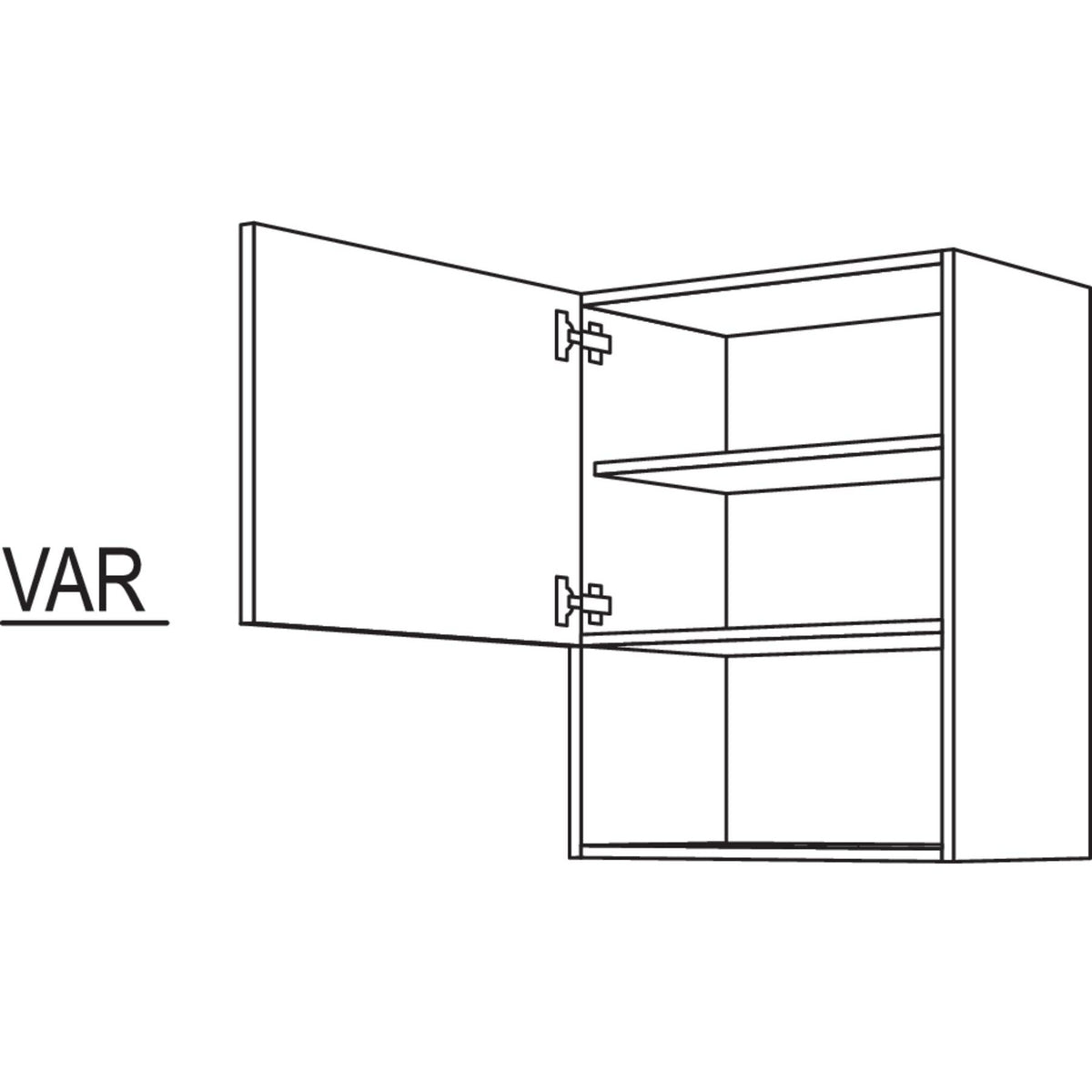 Nobilia Wandschrank fuer Mikrowellengeraet WM60-3 51568
