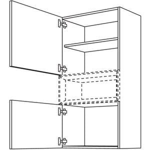 Nobilia Wandschrank fuer Regaleinsatz Case W2C60-130 25231
