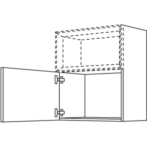 Nobilia Wandschrank fuer Regaleinsatz Case WCO40-2 42052