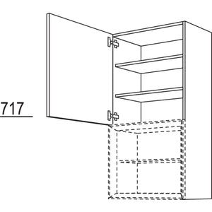 Nobilia Wandschrank fuer Regaleinsatz Case WDCU60-130 25221