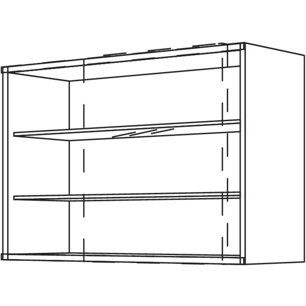 Nobilia Wandschrank fuer Schiebetueren WSTK60-1 32816