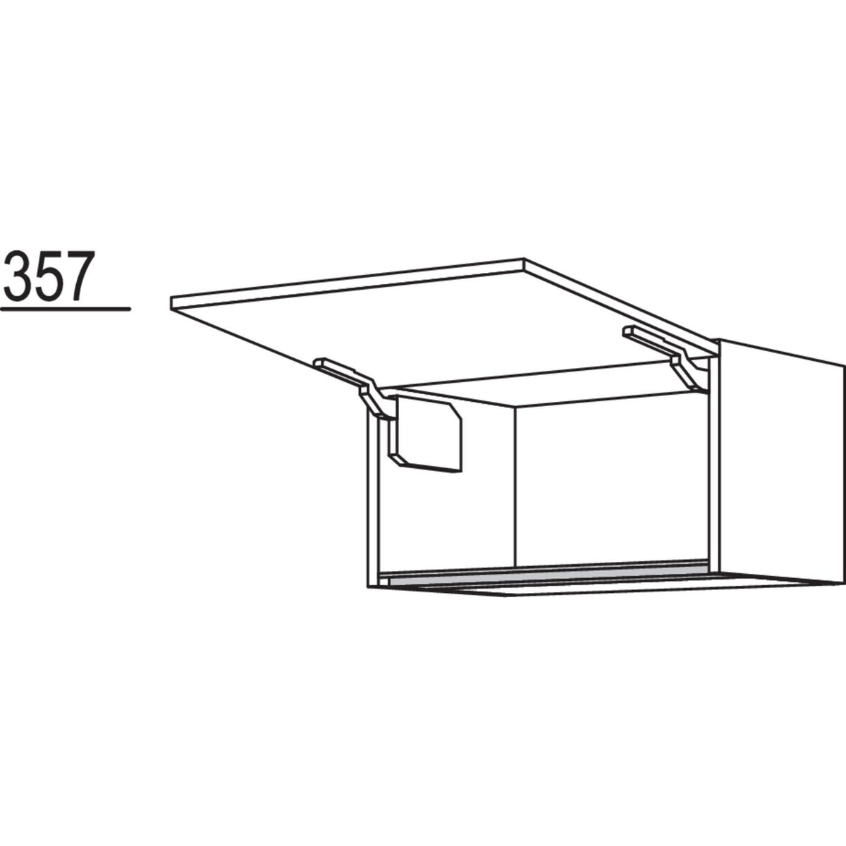Nobilia Wandschrank mit Klappe NWK60-36 63806