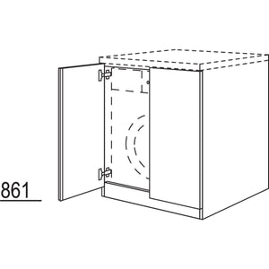Nobilia Waschmaschinen-Umbauschrank BWSU70-93 2900