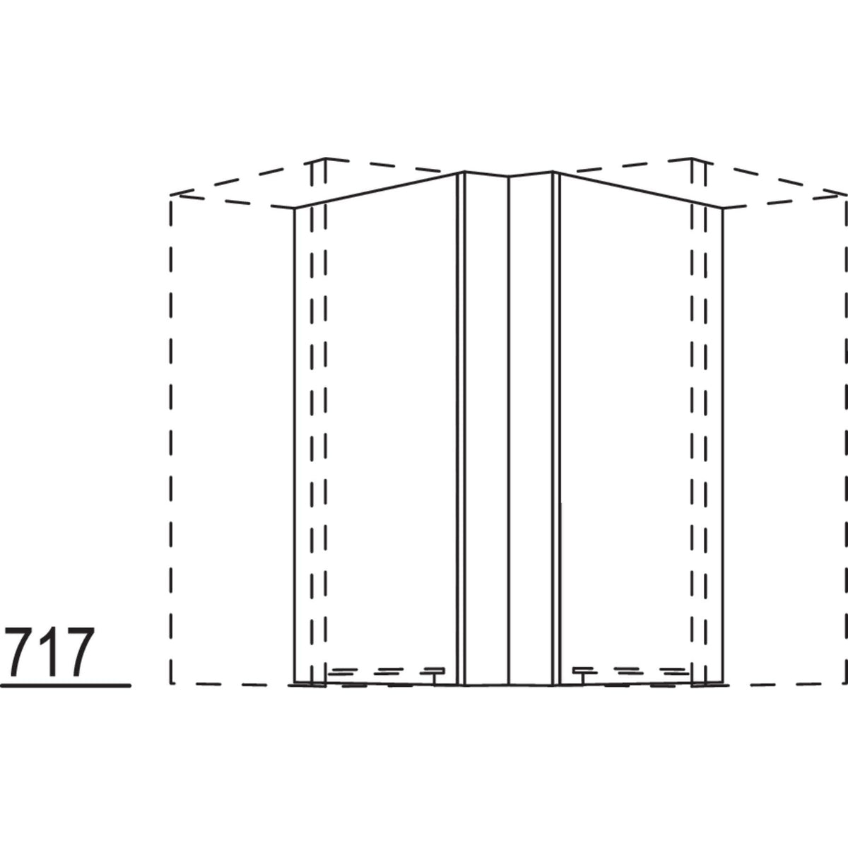 Nobilia Winkelpassstueck NWPE45-1 64477