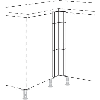 nobilia Winkelpassstück in geteilter Optik, variabel UPE-VSA-M - Look | 099