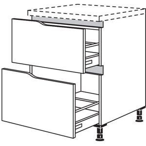Nobilia XL-Abschluss-Auszugschrank Curve NU2AAC90-X 55508