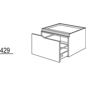 Nobilia XL-Abschluss-Auszugschrank Curve NUAAC90-43 54663