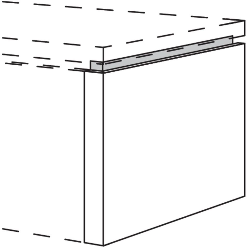 Nobilia XL-Abschluss-Frontwange NUWF43-50 57961