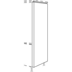 Nobilia XL-Abschluss-Frontwange fuer Highboards mit waagerechter NHWF50-60-X 55980