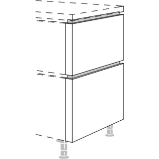 nobilia XL-Abschluss-Frontwange in geteilter Optik NUWFT50-60-X - Focus | 312