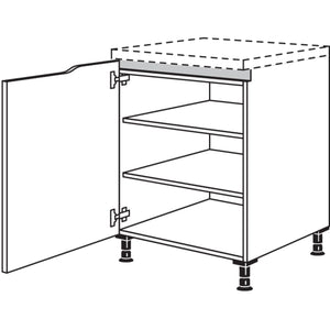Nobilia XL-Abschluss-Unterschrank Curve NUAC45-X 55501