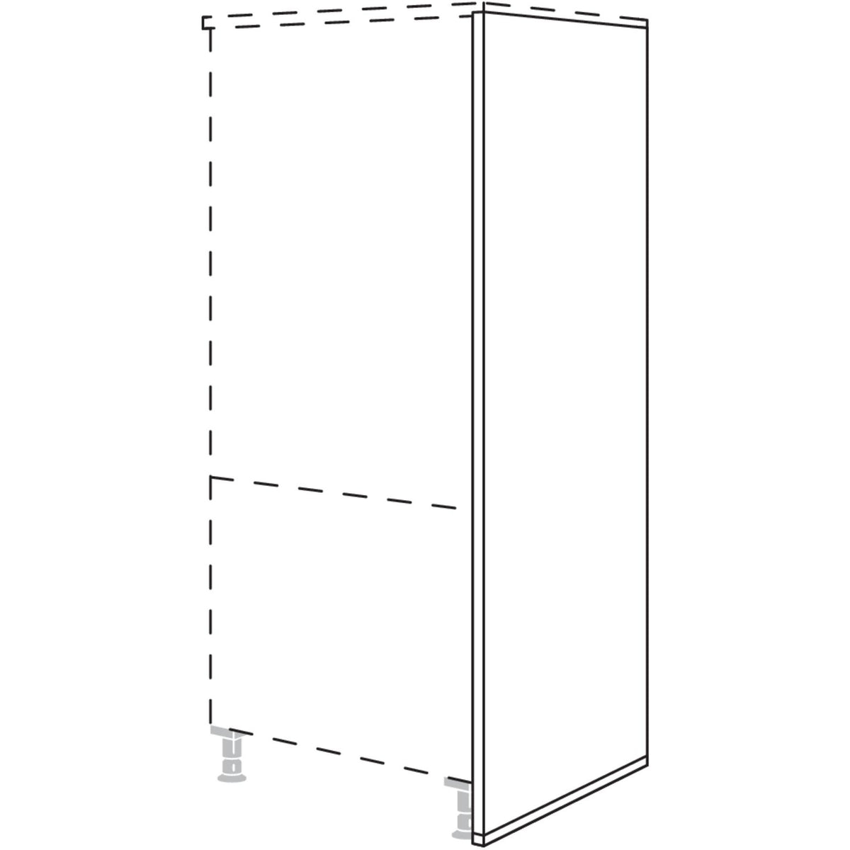 Nobilia XL-Abschlusswange HWA50-X 50856