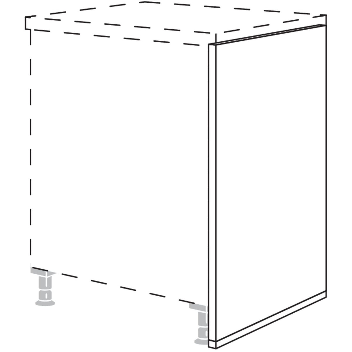 Nobilia XL-Abschlusswange UWA10-X 10704