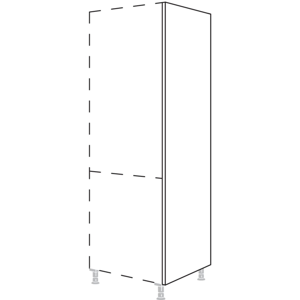 Nobilia XL-Abschlusswange in Korpushoehe HWK25-1X 25322