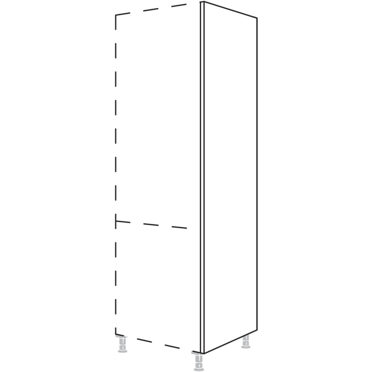 Nobilia XL-Abschlusswange in Korpushoehe HWK50-3X 50332
