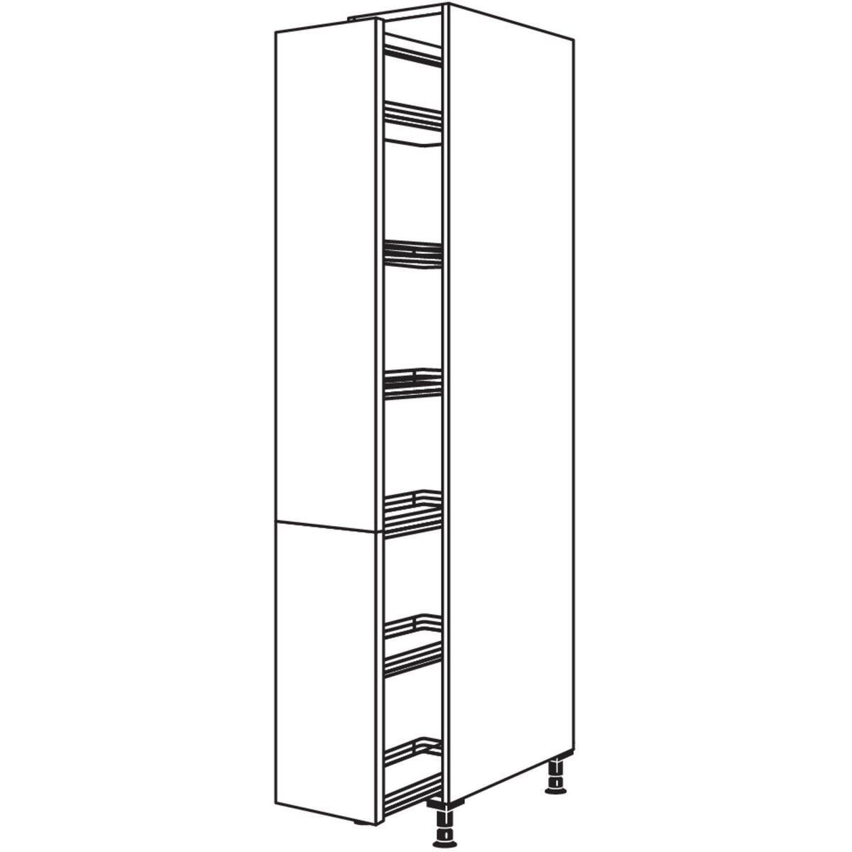 Nobilia XL-Apothekerschrank HDA40-2X 40274