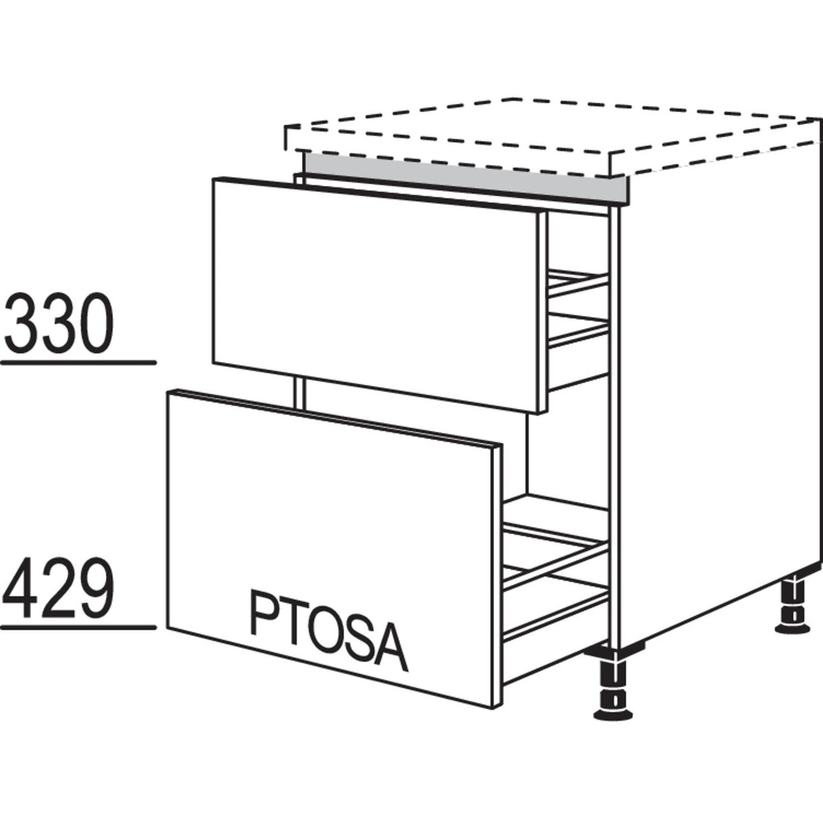 nobilia XL-Auszugschrank LU2A30-X 55630