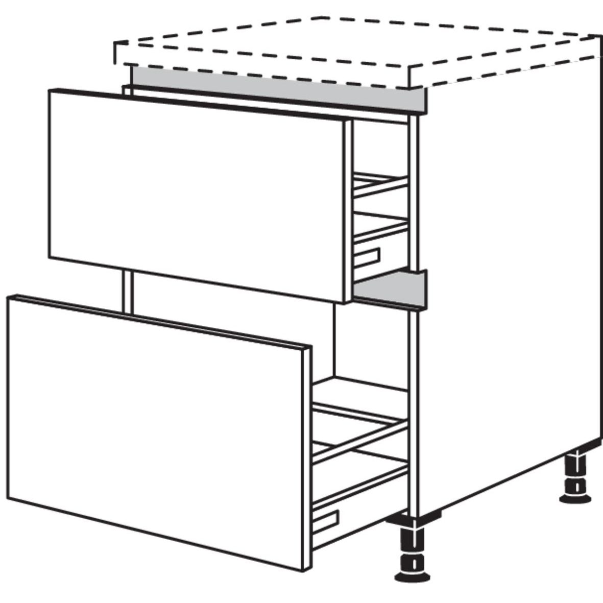 Nobilia XL-Auszugschrank NU2A80-X 55518