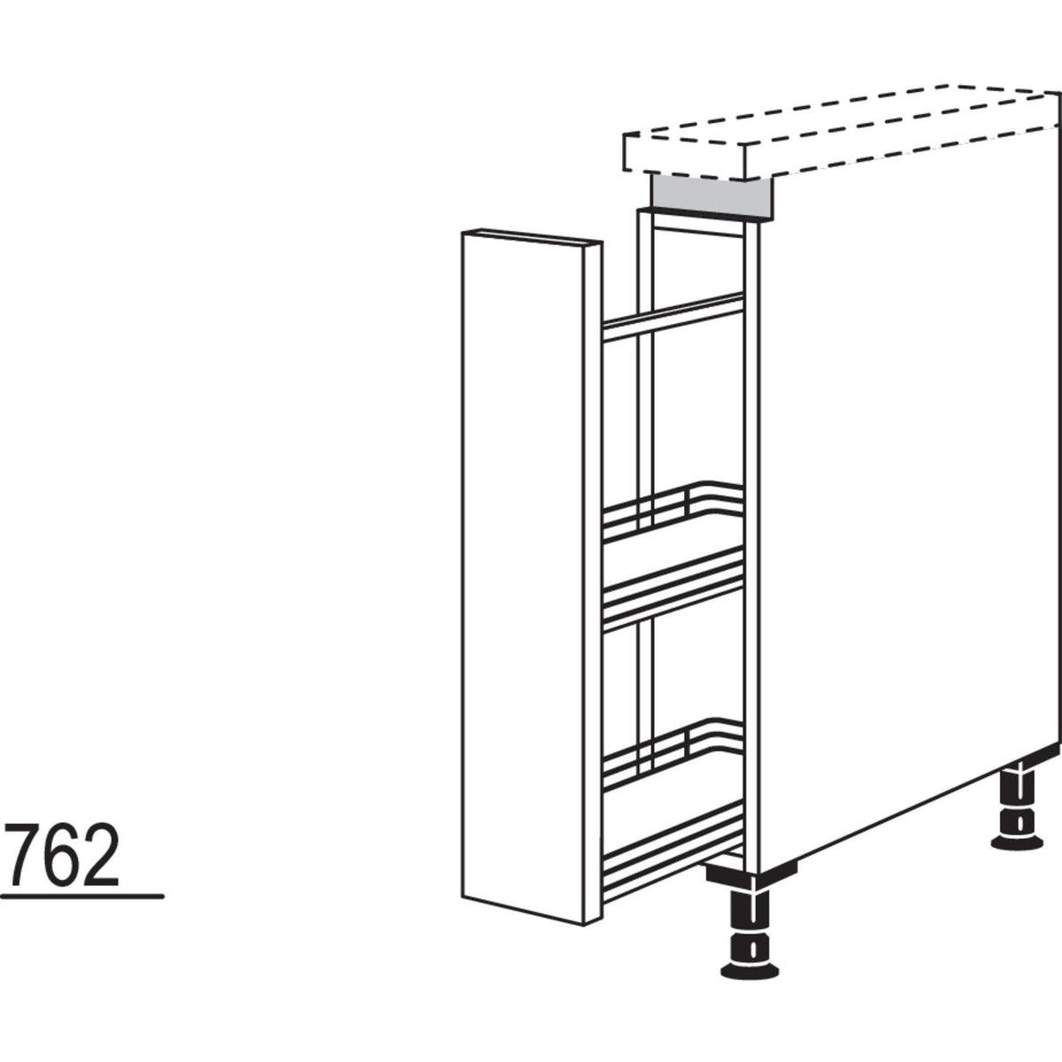 Nobilia XL-Auszugschrank NUA15-X 56270