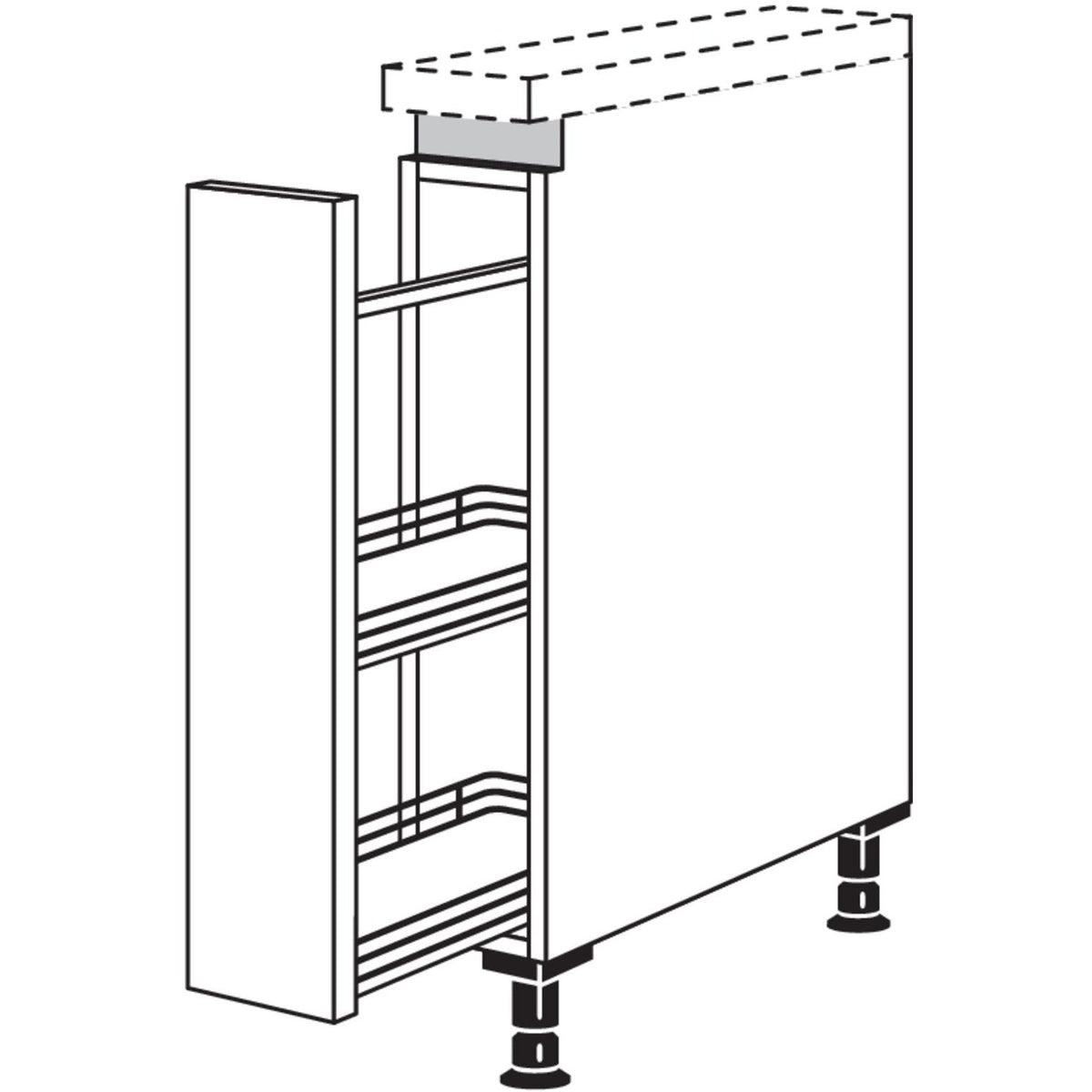 Nobilia XL-Auszugschrank NUA15-X 56270